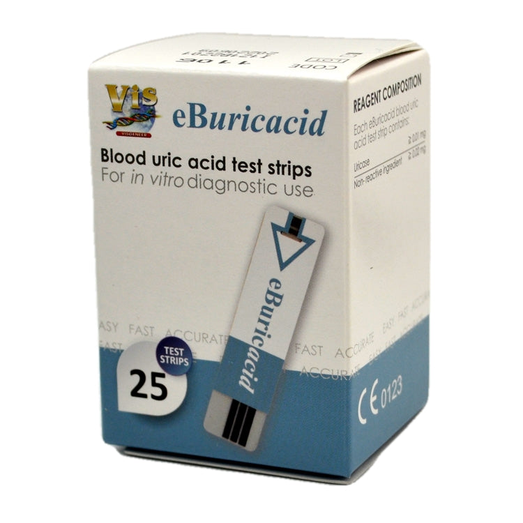 25 eBuricacid Uric Acid Test Strips