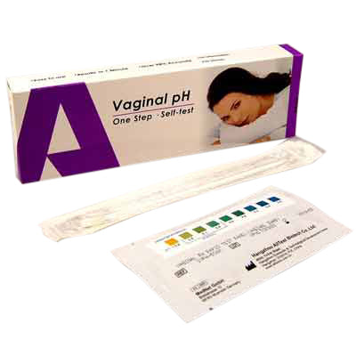 Vaginal pH testing kit swab