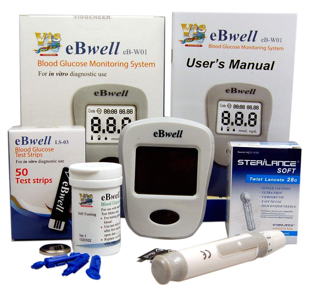 wholesale bulk ebwell blood glucose meter starter pack UK