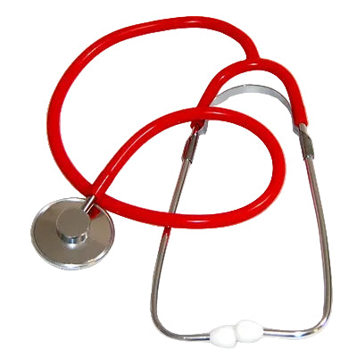 wholesale single head red stethoscope